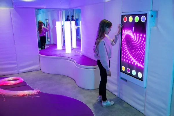 interactive sensory space used in mainstream school environment